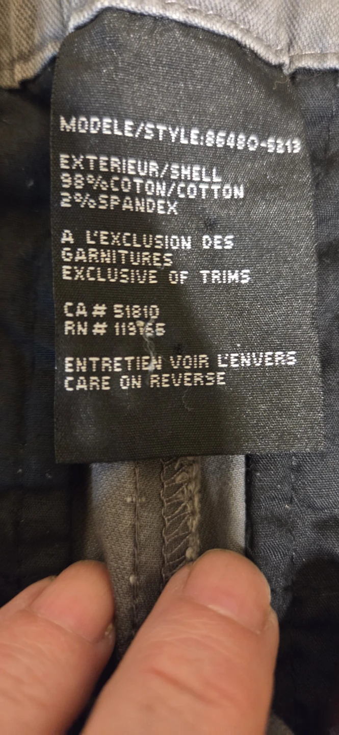 Tribal Grey Cotton Blend Pants - Size 8 - photo 4