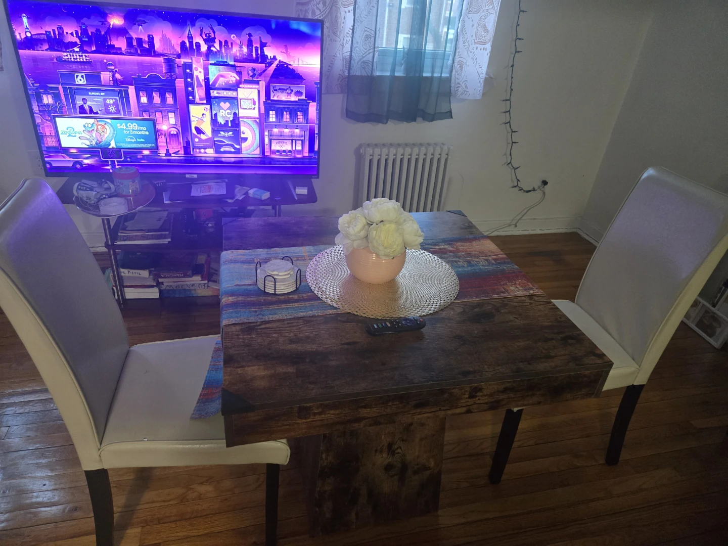 Tribesigns Square Dining Table - Vintage Brown - photo 2