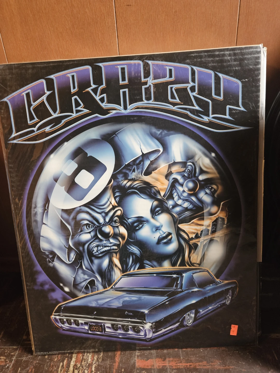 Crazy 8s "Loco 8" Poster with Classic Car - photo 3