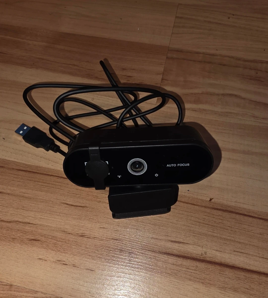 Black Webcam with Auto Focus