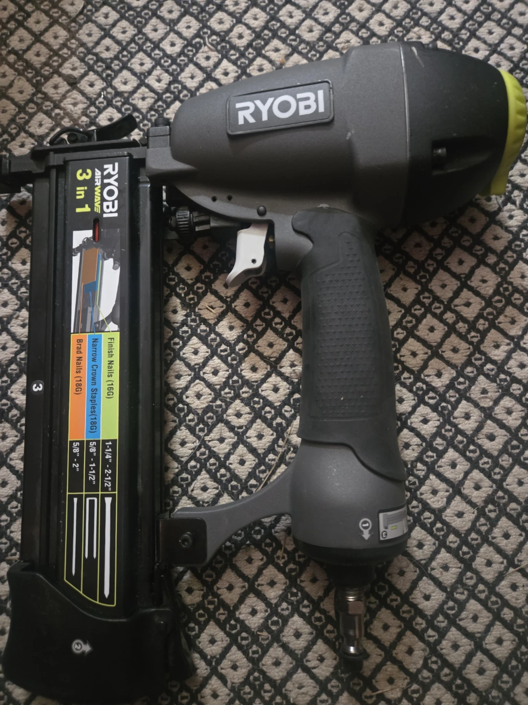 Ryobi Airwave 3-in-1 Nailer - photo 2