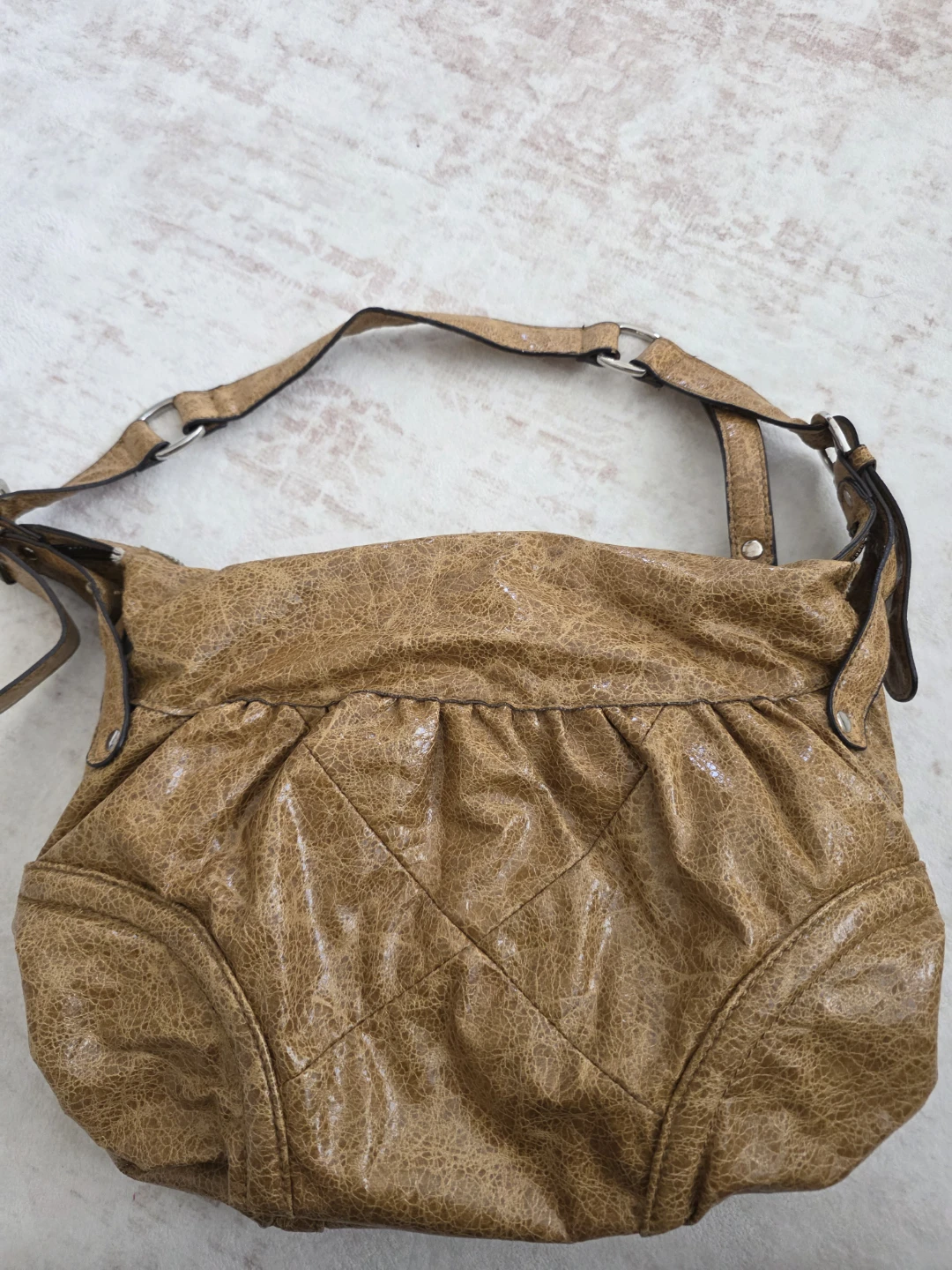 Guess Tan Textured Shoulder Bag - photo 2