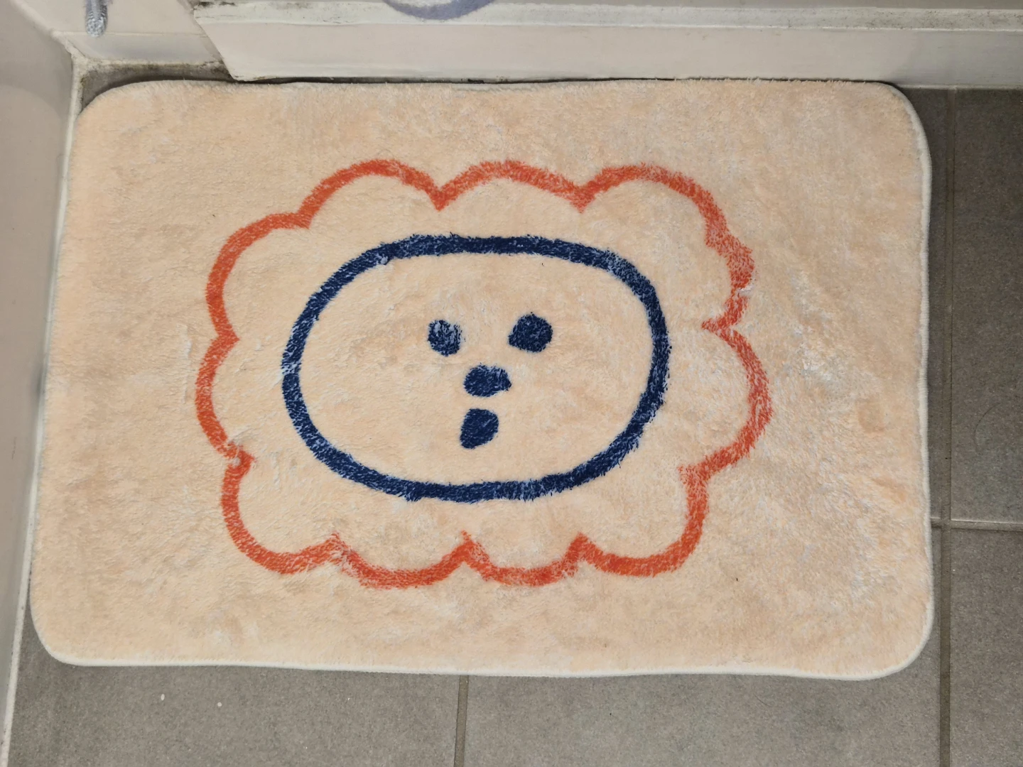 Cute Face Bath Mat Rug