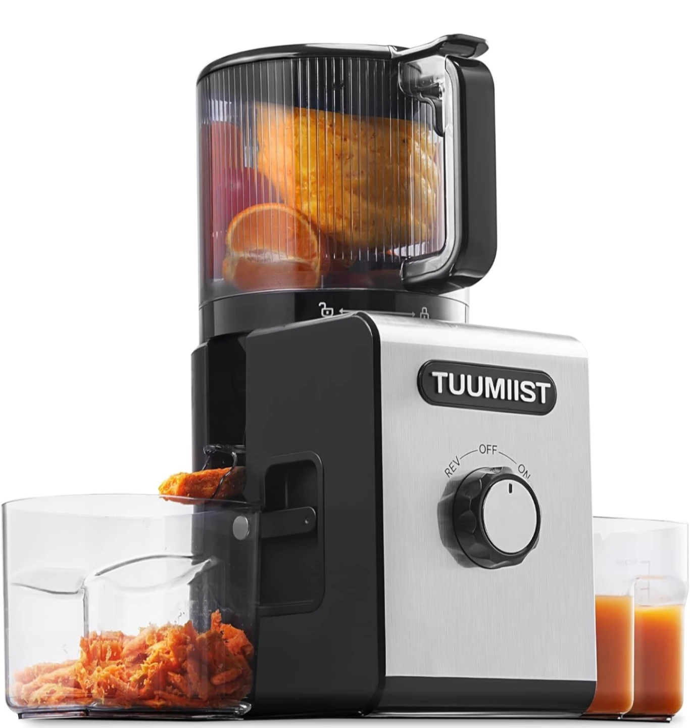 TUUMIST Juicer with 6.5" Feed Chute and 100oz Capacity