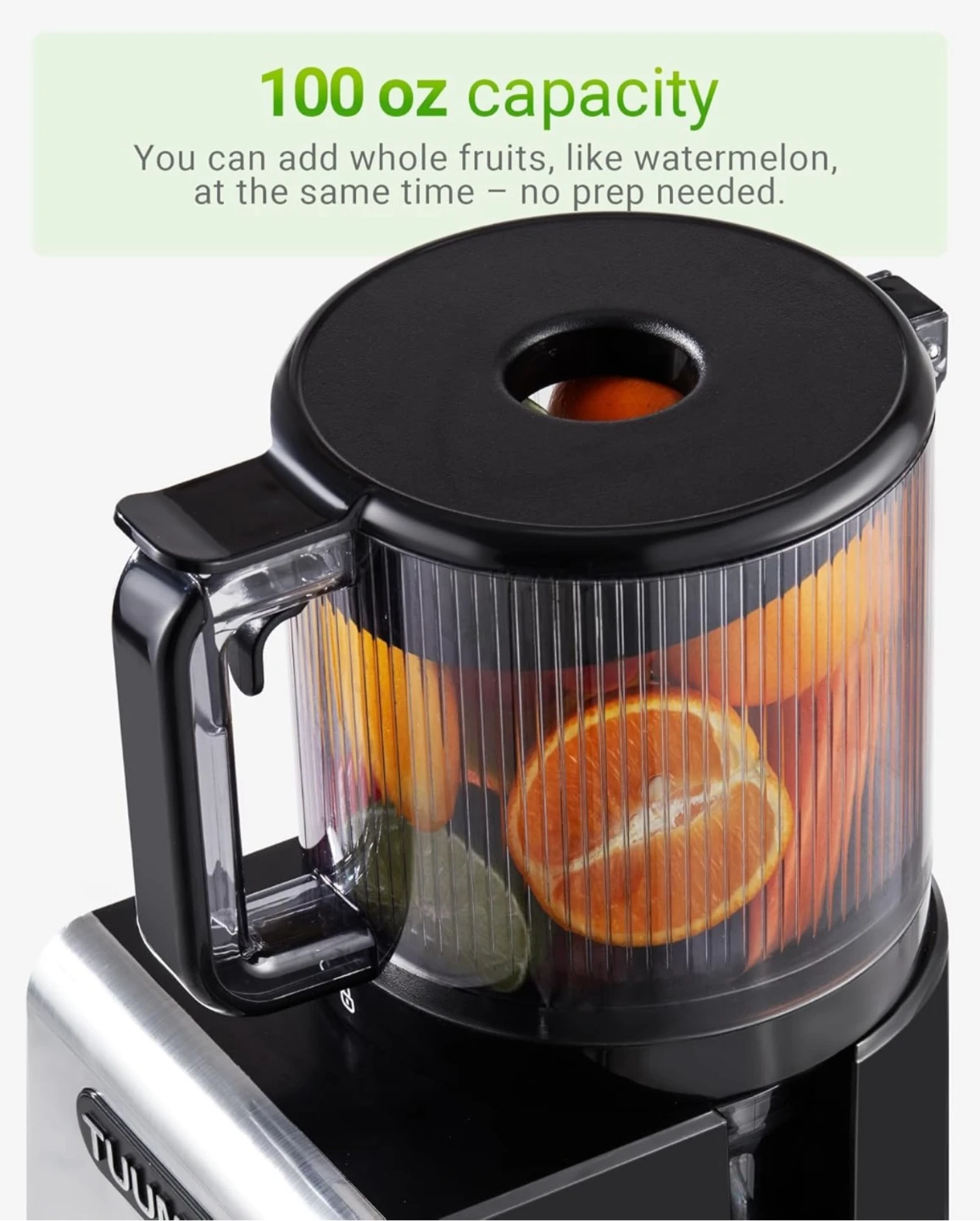 TUUMIST Juicer with 6.5" Feed Chute and 100oz Capacity - photo 2