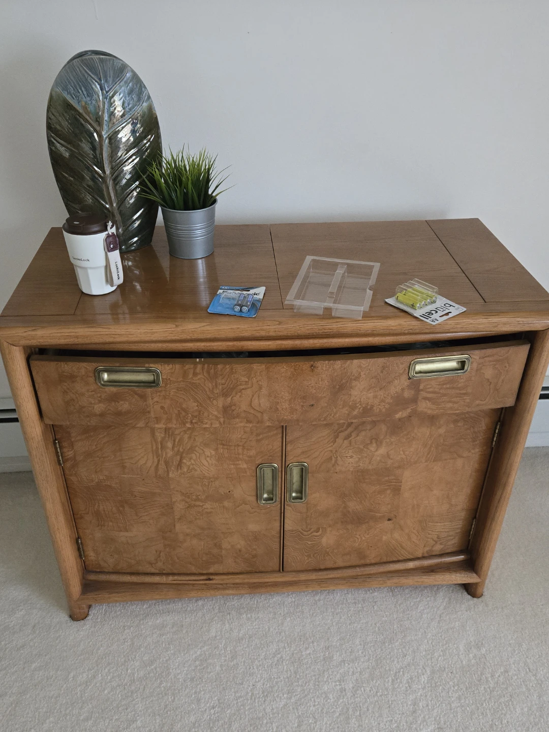 Vintage Wood Sideboard Cabinet