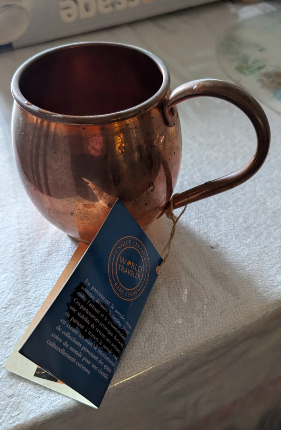 World Traveler Copper Mug