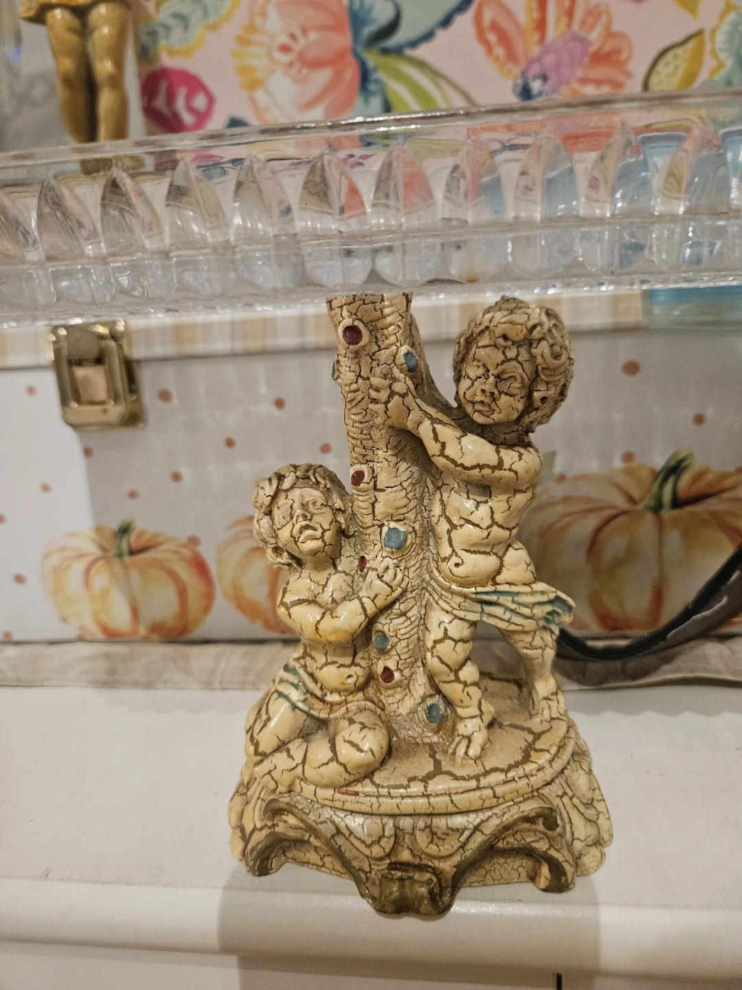 Cherub Candlestick Holder - Made in Italy