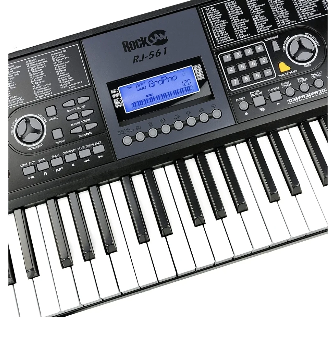 NEW RockJam RJ-561 61-Key Electronic Keyboard Piano Kit - photo 3
