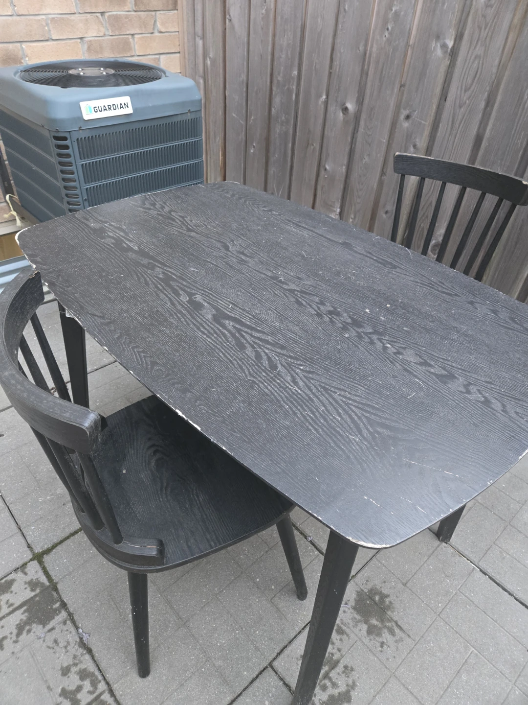 Black Table and 2 chairs set - photo 4