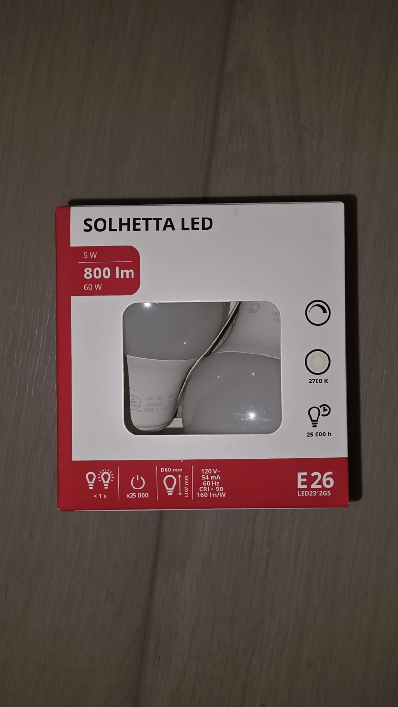 Brand New IKEA SOLHETTA LED Light Bulb 800 lm