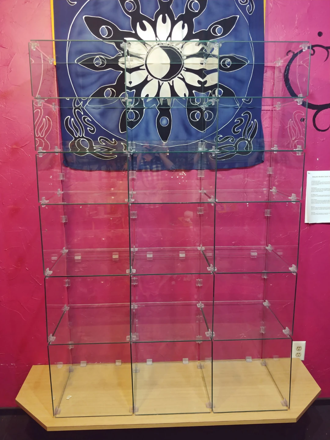 Glass Display Shelf Unit