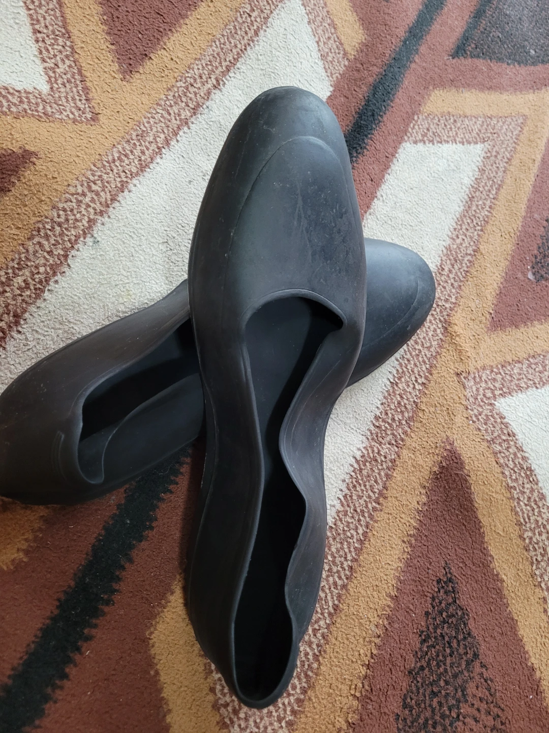 Black Rubber Ballet Flats - photo 2