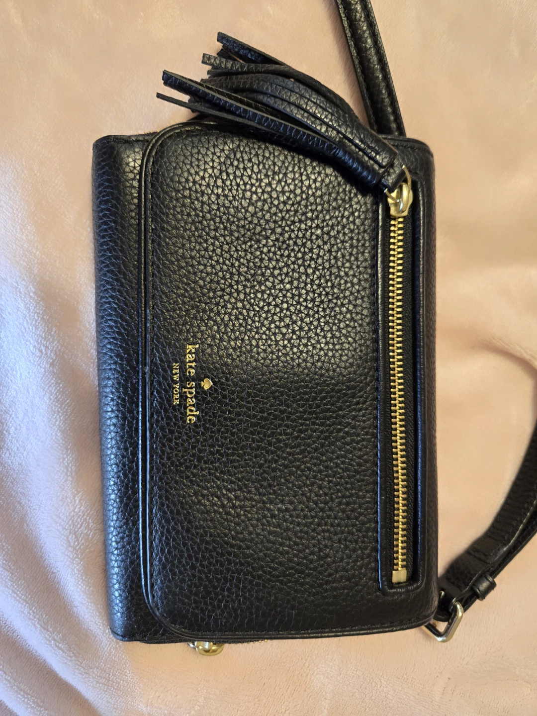 Kate Spade Black Leather Wallet with Strap - photo 2
