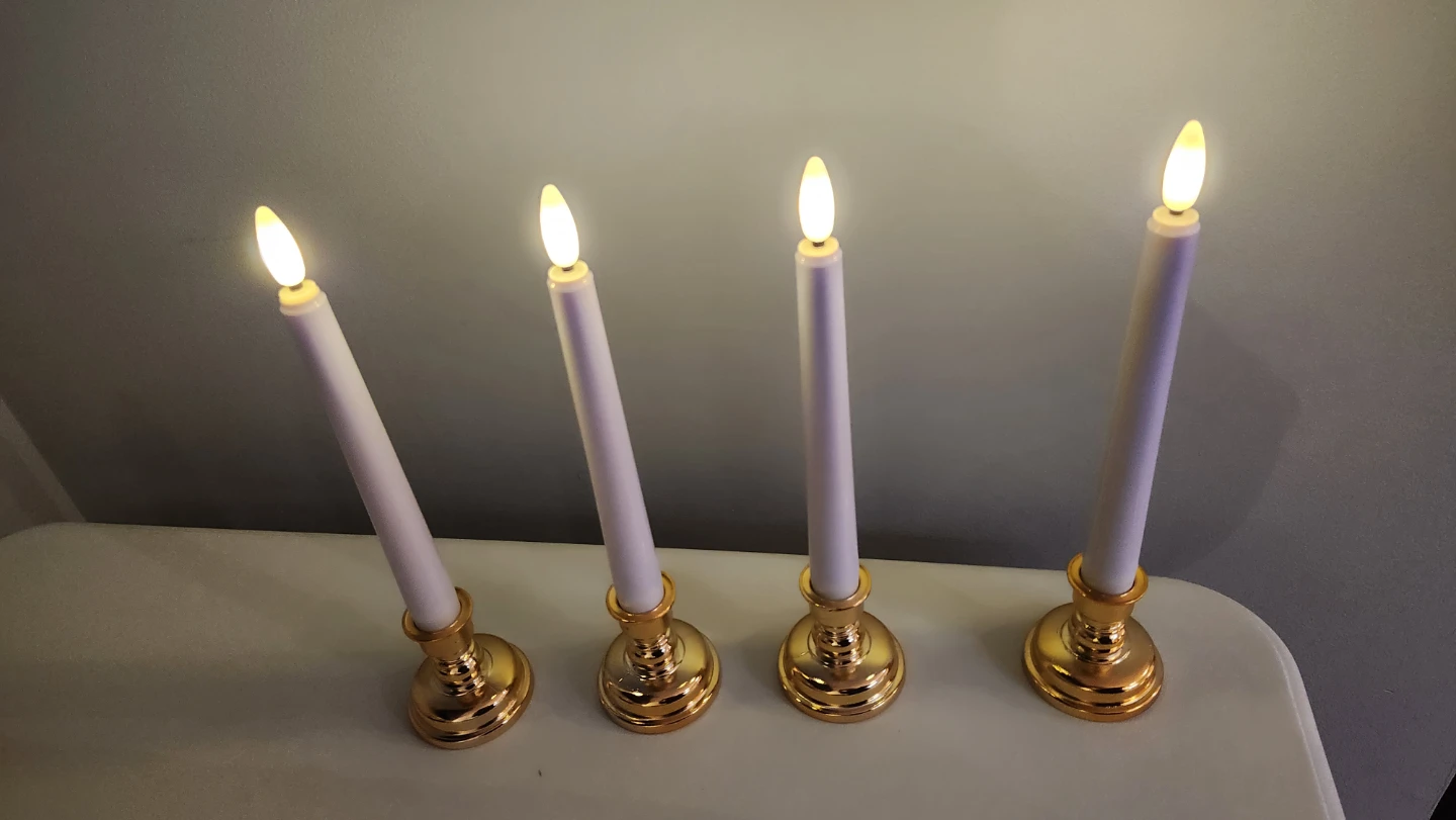 LED Flameless Candles with Remote Control (Set of 4) - photo 5