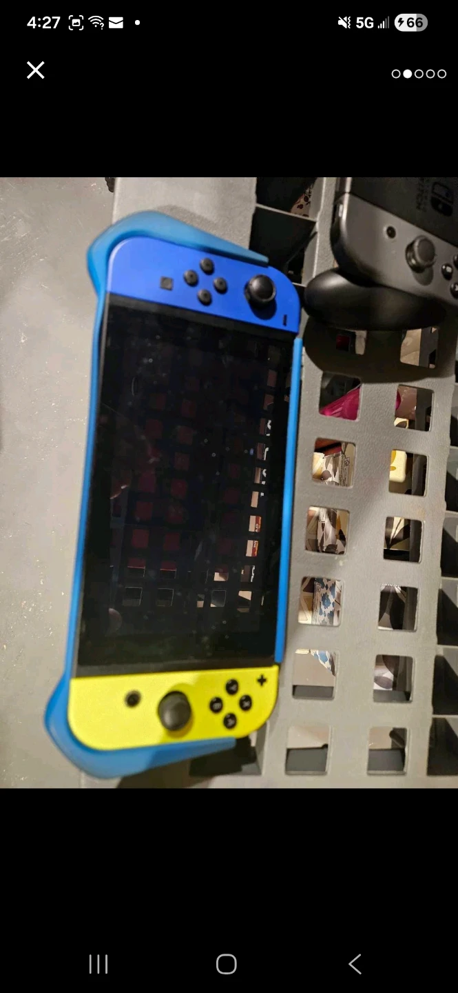 Nintendo Switch Console with Blue & Yellow Joy-Cons - photo 4