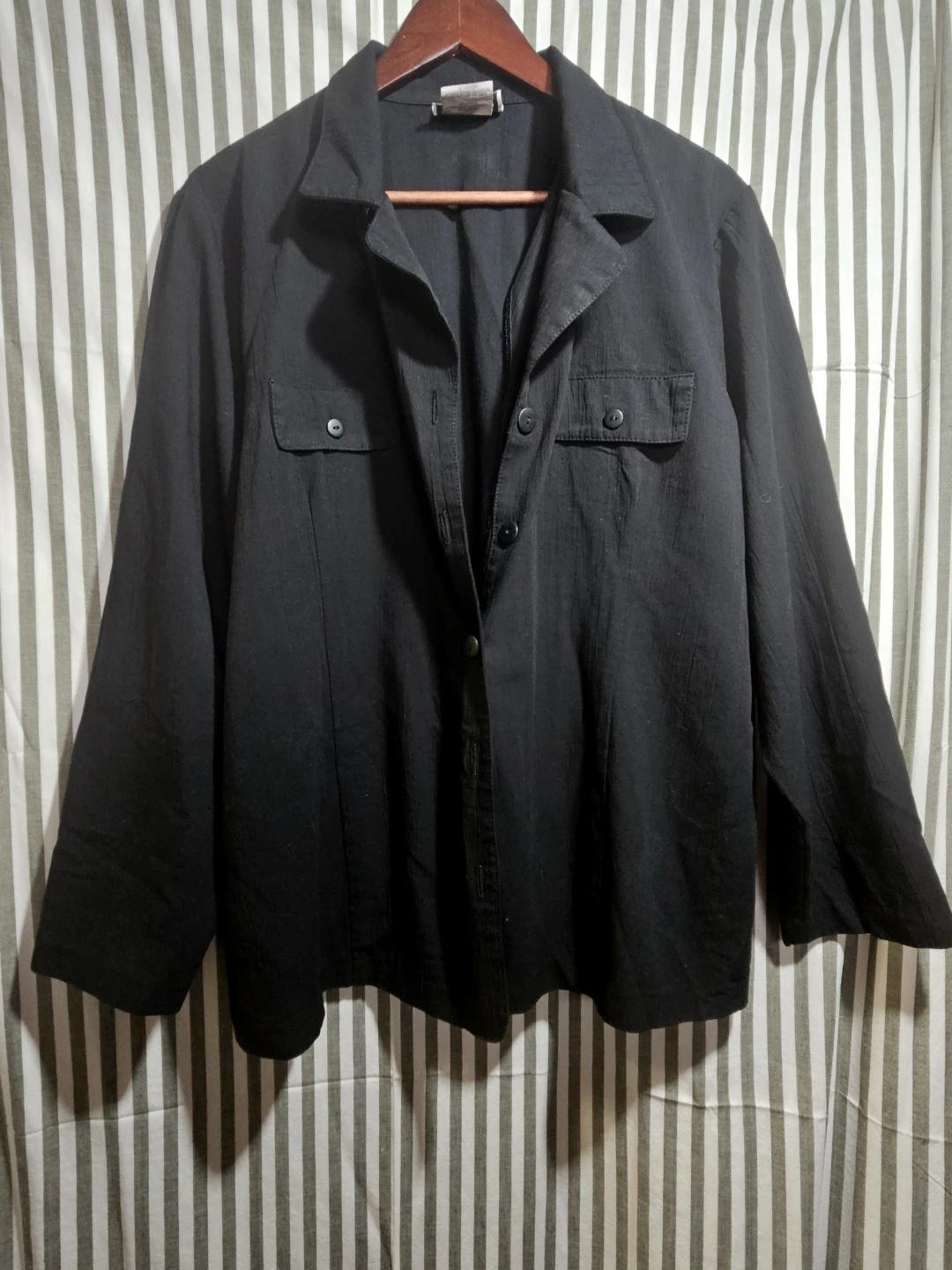 Black Button-Up Blazer