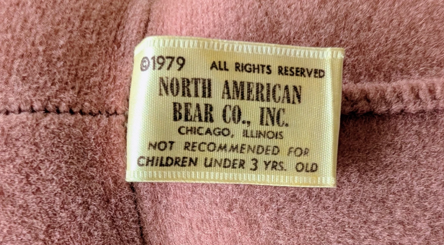 North American Bear Co. Inc. Teddy Bear 1979 - photo 3