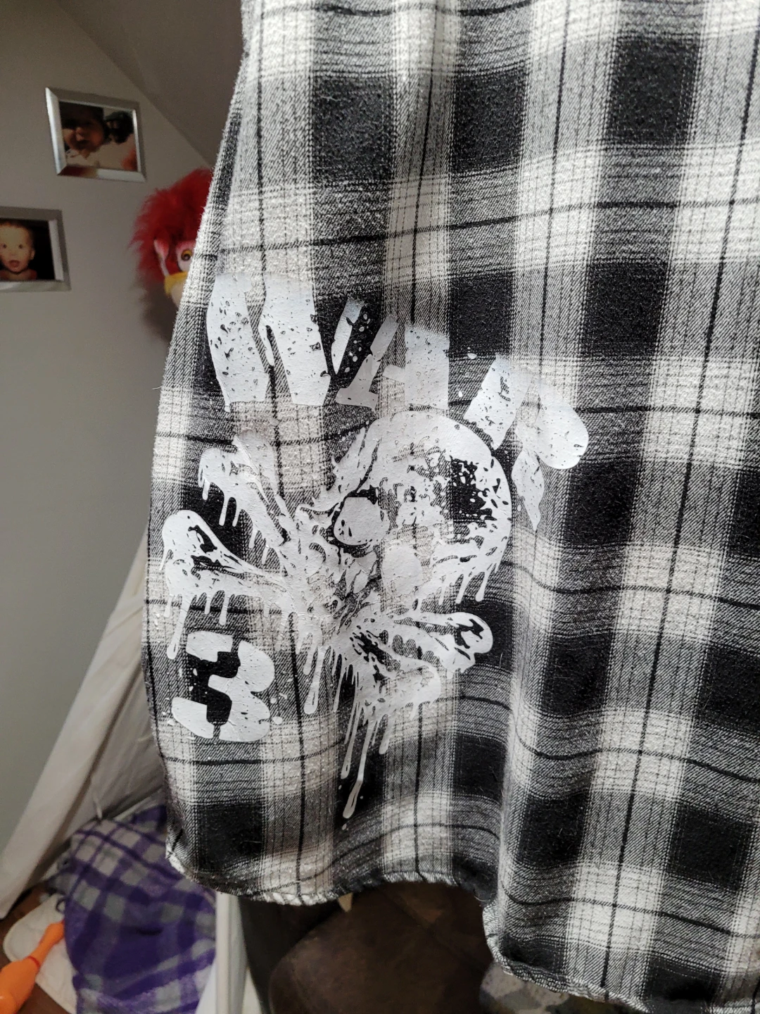Flannel Shirt with ToxicKind Graphic Prints - photo 4