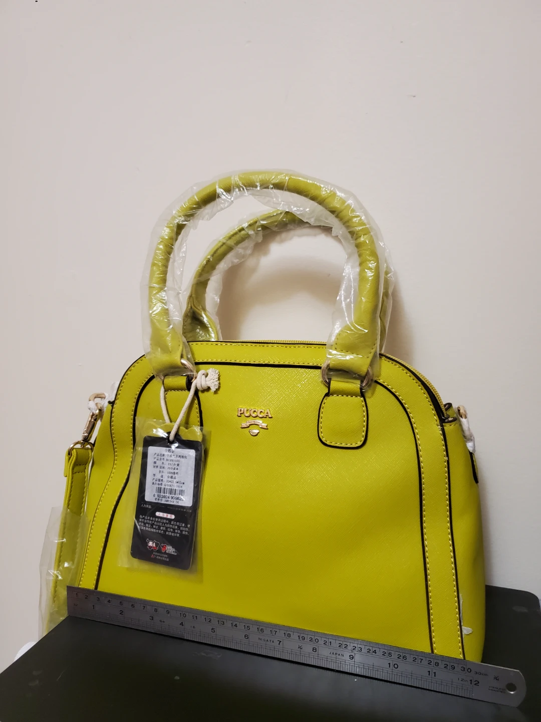 PUCCA Structured Dome Handbag - Lime Green - photo 3
