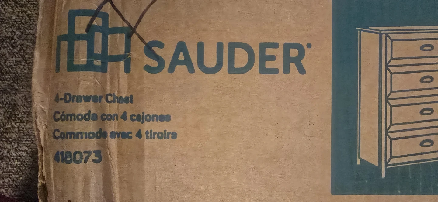 Sauder 4-Drawer Chest - Salt Oak finish - photo 3