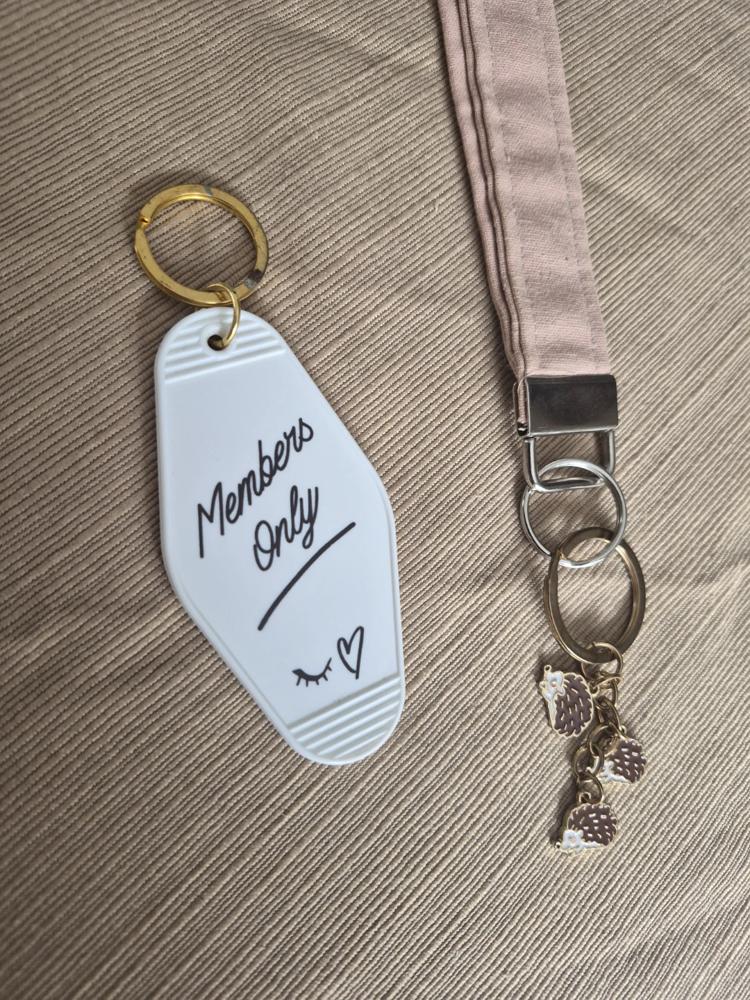 Keychain Set - Members Only & Hedgehog Charm - photo 2