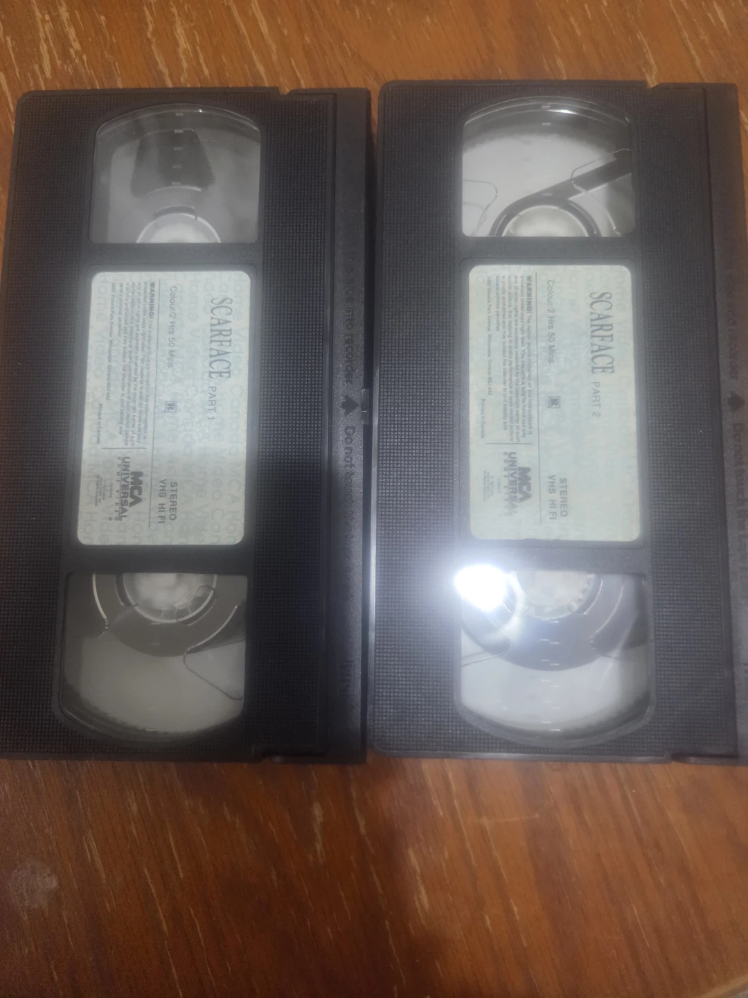 Scarface Part 1 & 2 VHS Tapes - photo 2