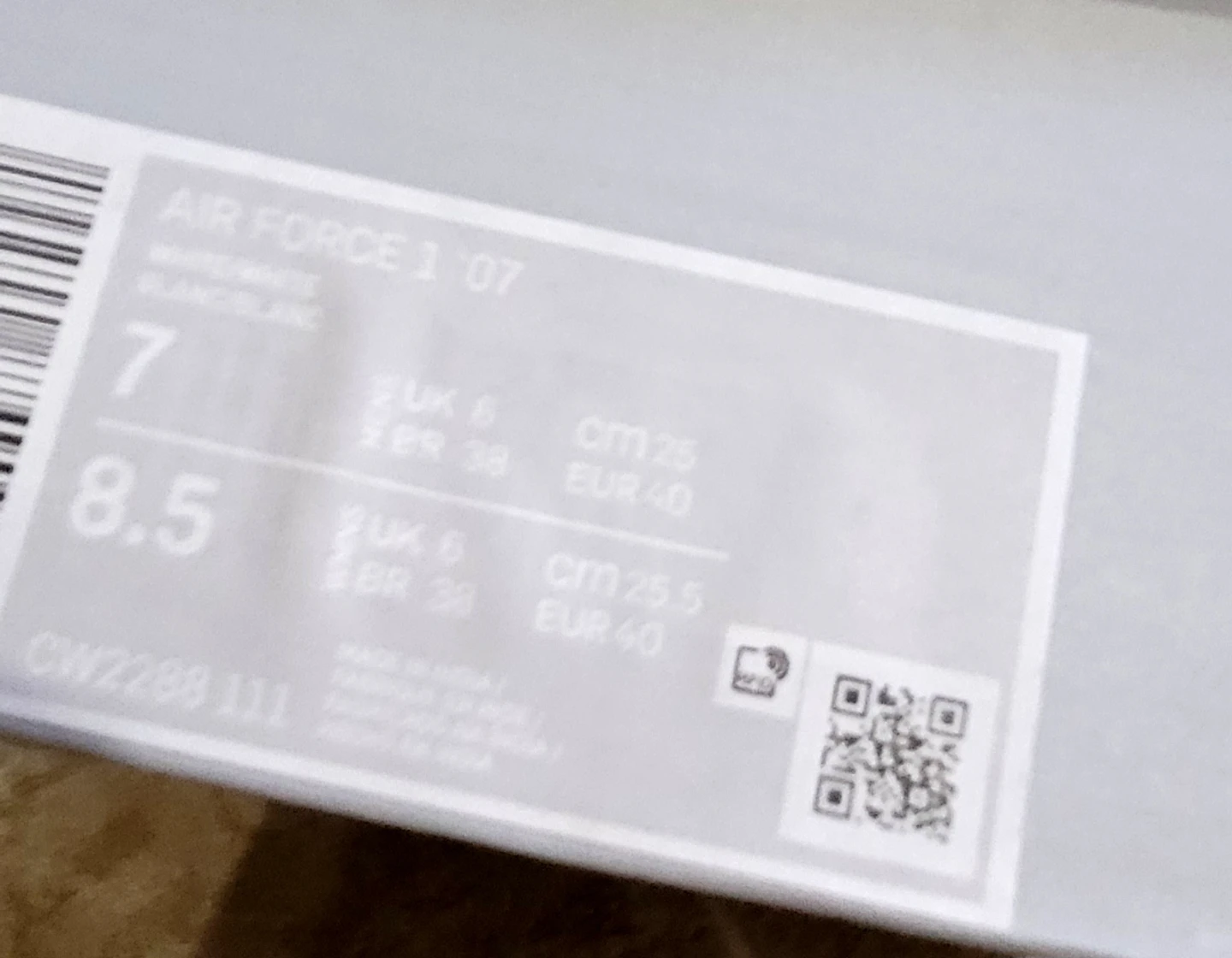 Nike Air Force 1 '07 White Sneakers - photo 4