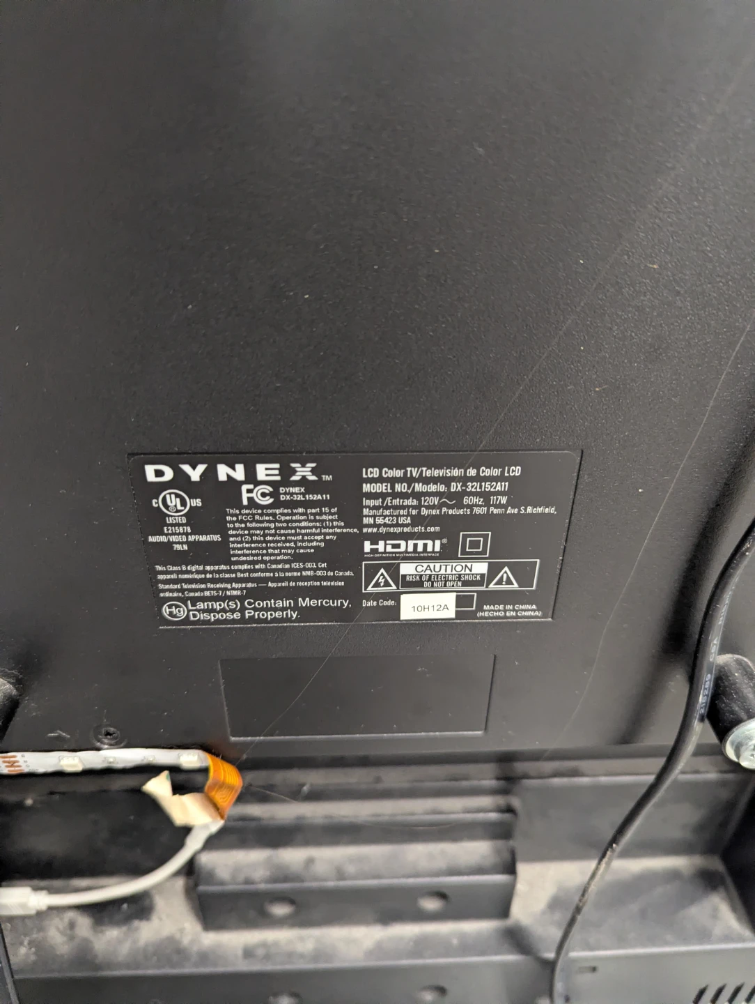 Dynex 32" LCD TV