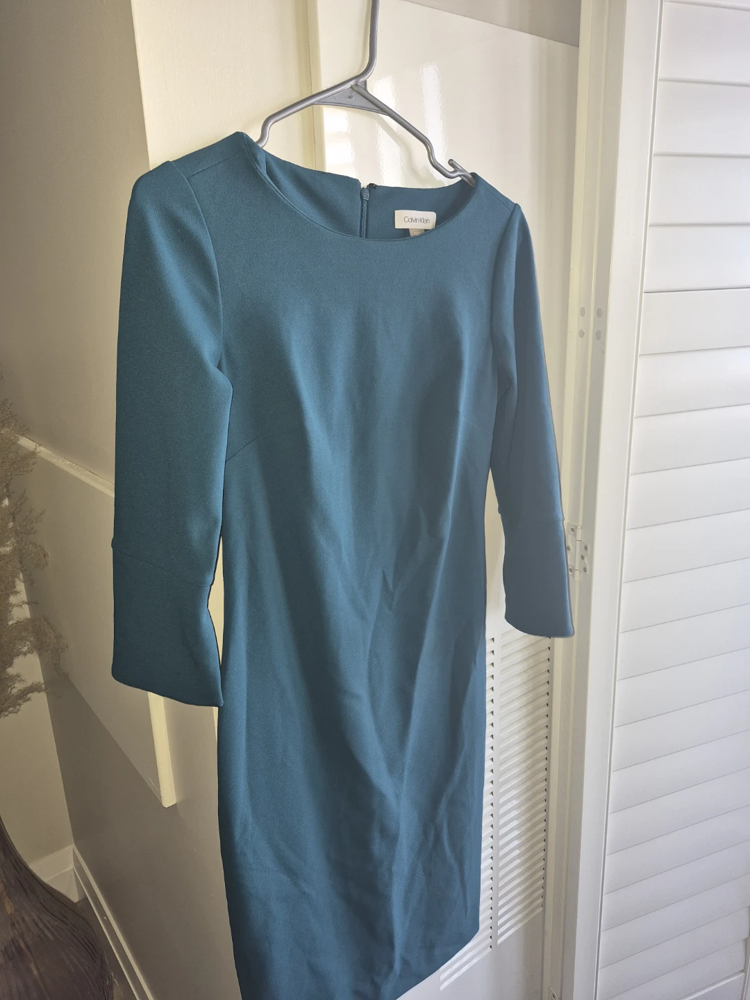 Calvin Klein Women's Teal Sheath Dress
