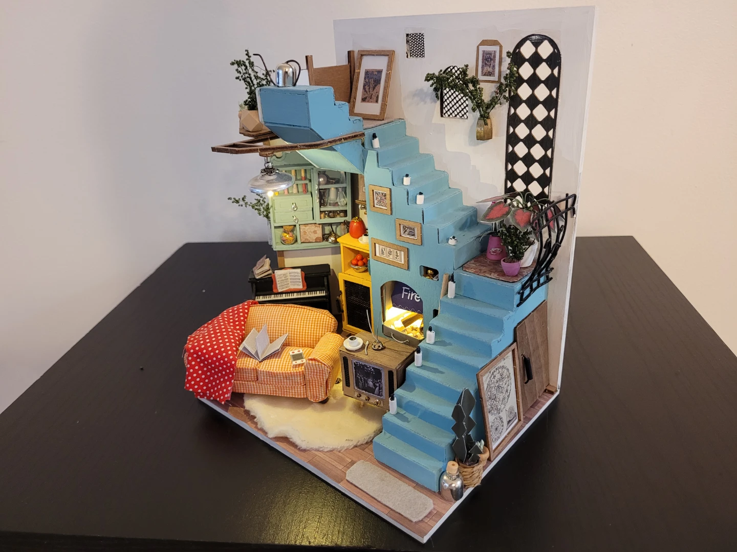 Dollhouse Miniature Living Room Set by Rolife - photo 2