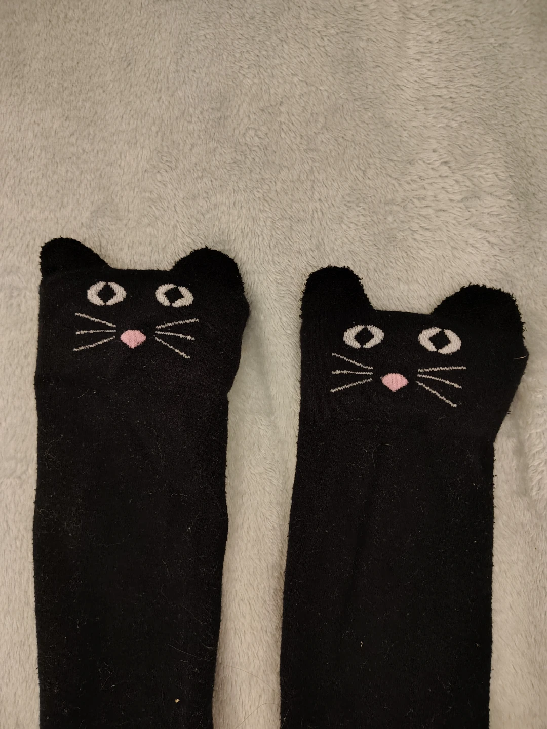 Black Cat thigh high Socks - photo 2