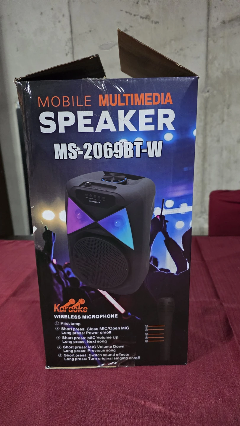 Portable Bluetooth Speaker with Microphone MS-2070BT-W - photo 4