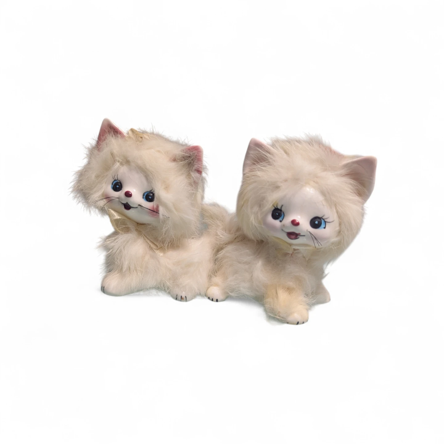 2 RARE VINTAGE KITTEN ORNAMENTS made in japan - photo 2