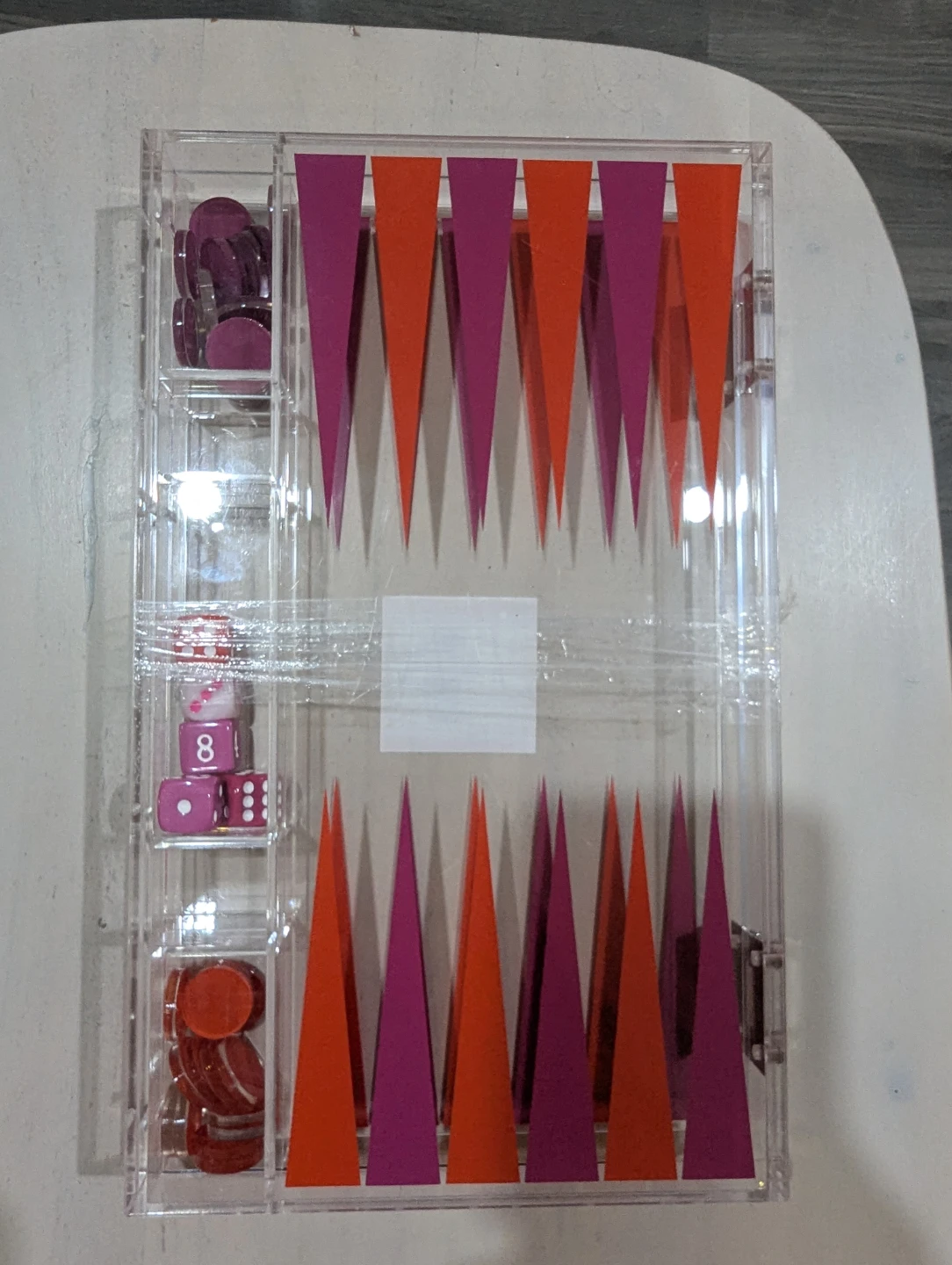 Ashland Backgammon Set - Pink Jungle Rose