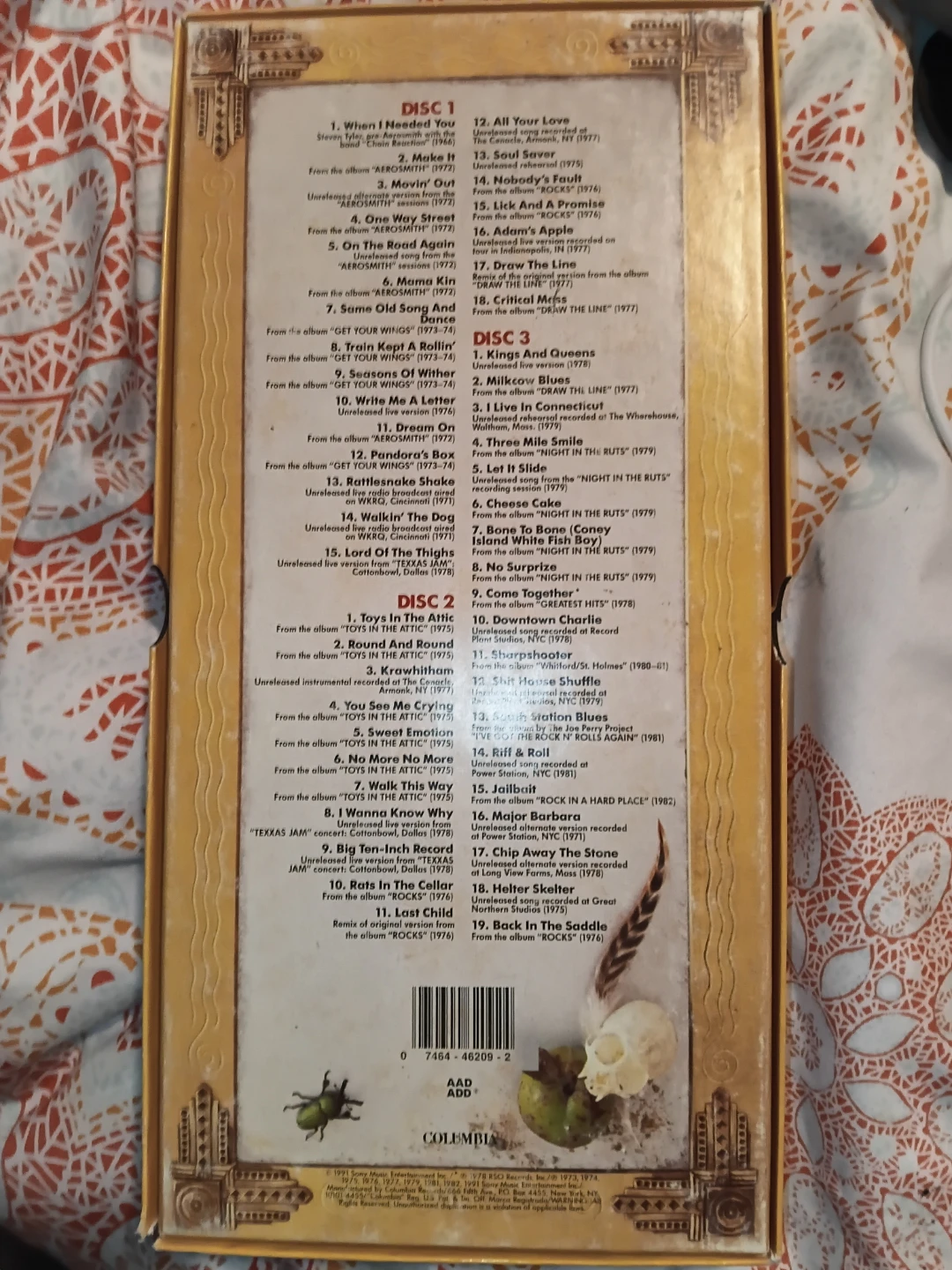 Aerosmith Pandora's Box 3 CD Box Set - photo 2