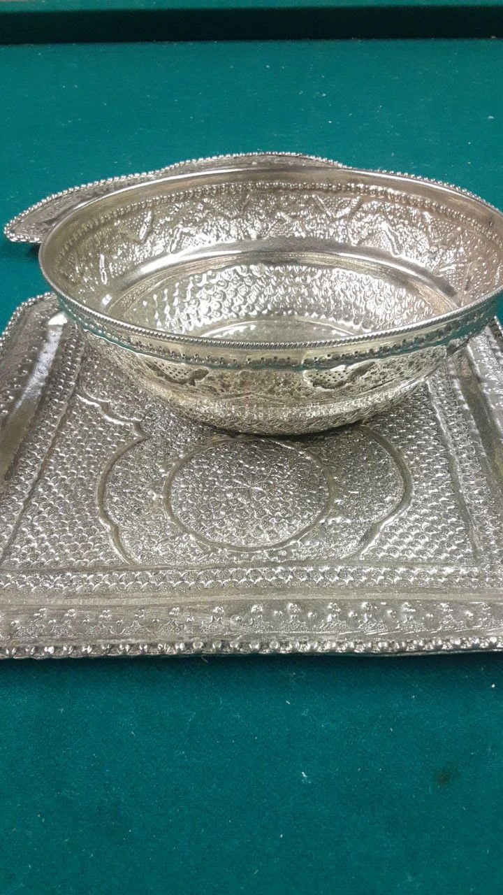 Vintage Ornate Stainless steel Samovar Set - photo 5