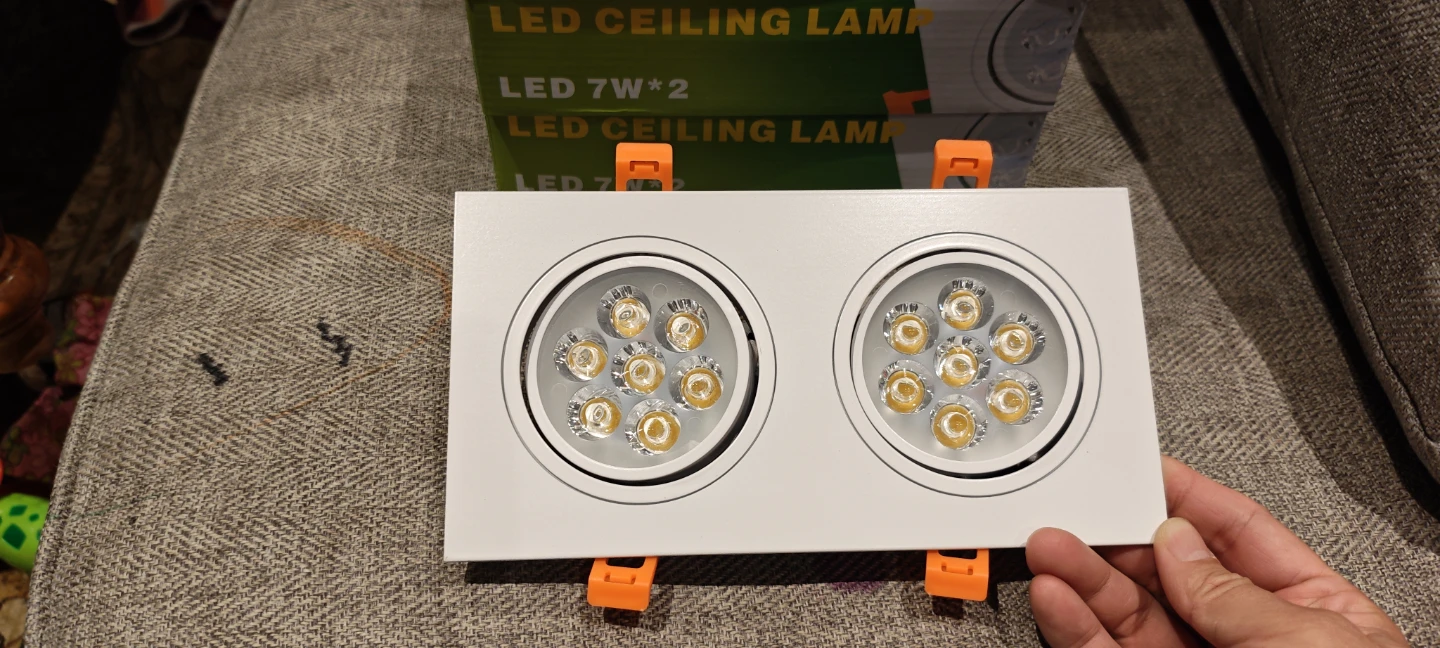 LED Ceiling Lamp Dimmable 7W*2 $15/1 box or $40/3 boxes