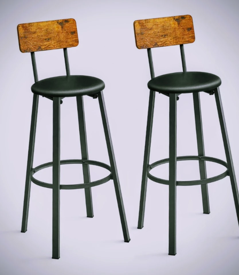 Set of 4 Bar Stools - photo 2