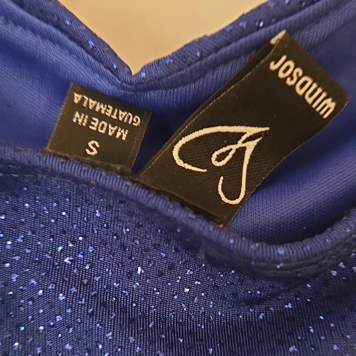 Windsor Royal Blue Sparkle Ruched Dress - photo 3