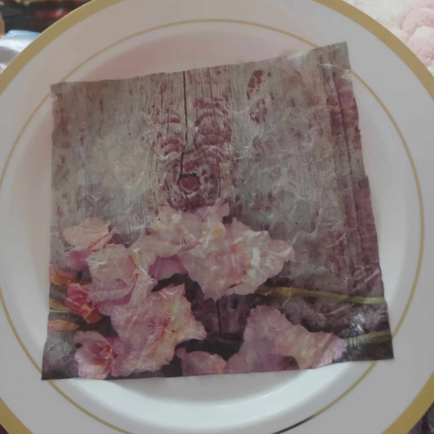 Easter Bunny and Flowers Napkins