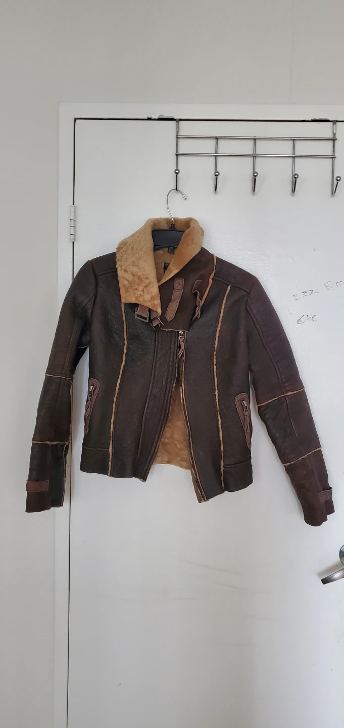 ZARA TRF Leather Collection Aviator Jacket - Size M - photo 2