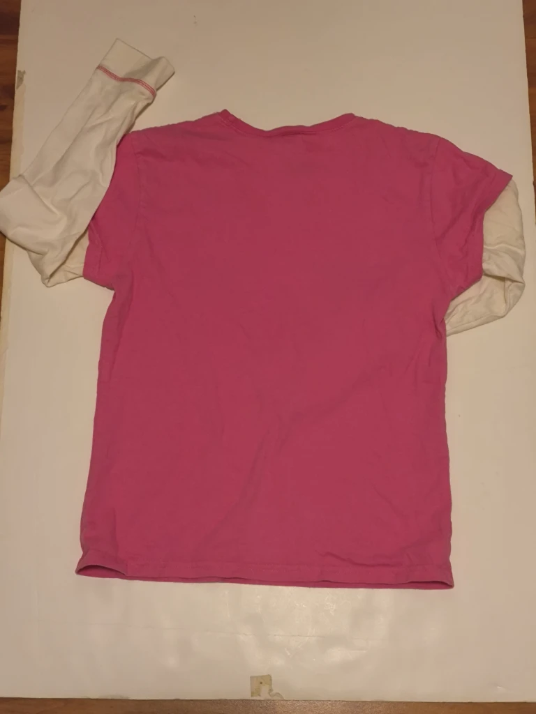 Adidas Pink White Long Sleeve Tee Girls XL - photo 3