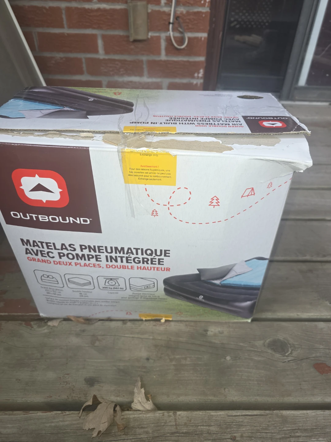 Outbound Queen Double-High Air Mattress with Built-In Pump - photo 3