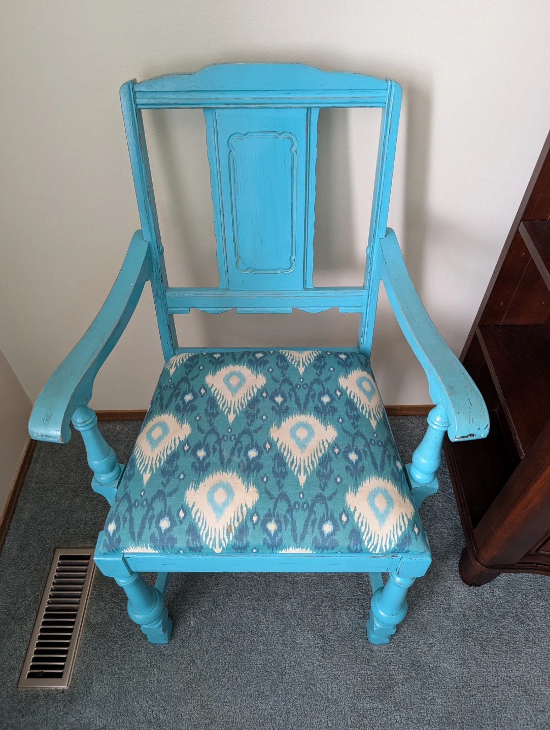 Turquoise Vintage Accent Chair 🥕 - photo 3