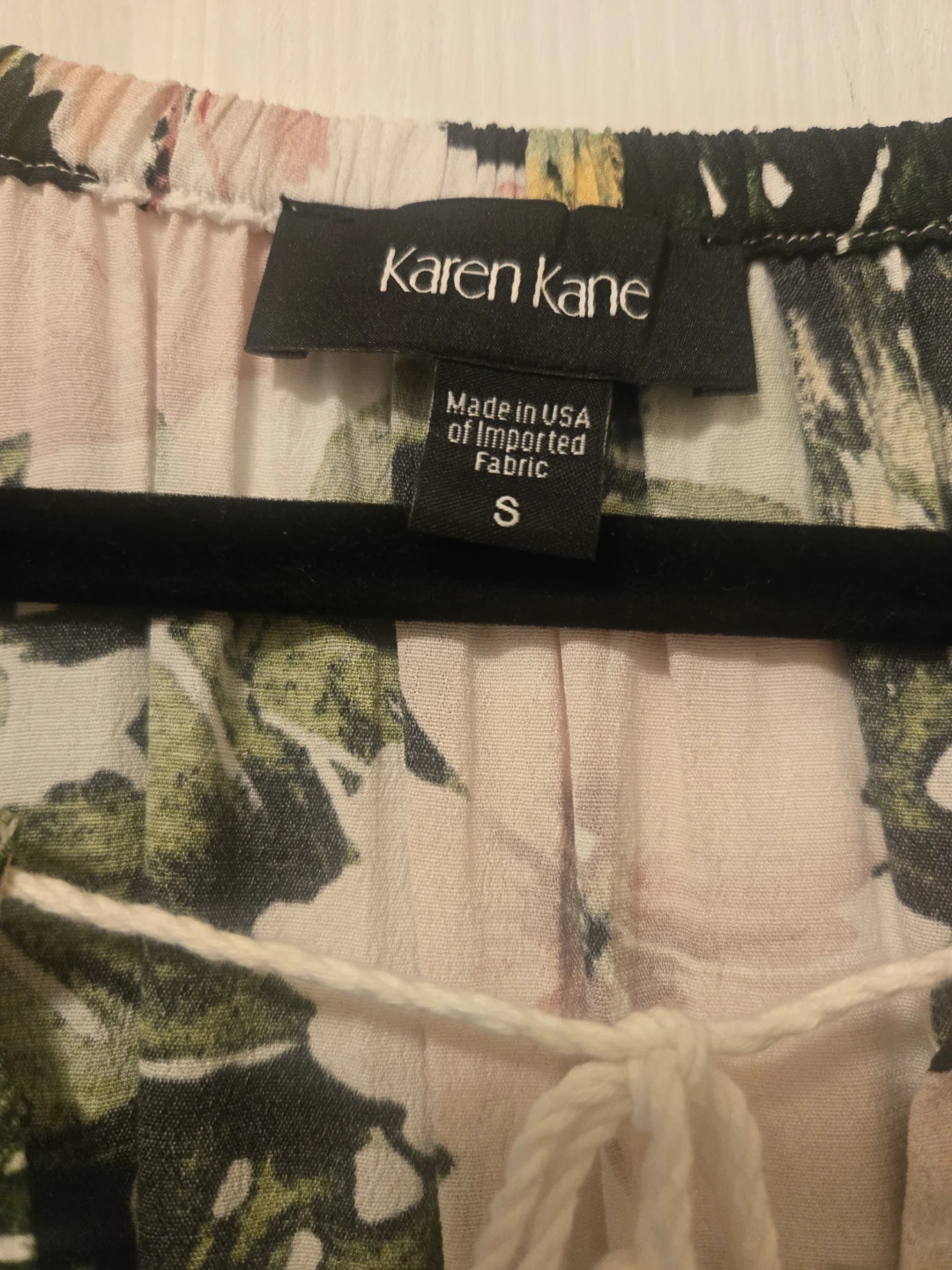 Karen Kane Floral Print Tassel Top - Size S - photo 5