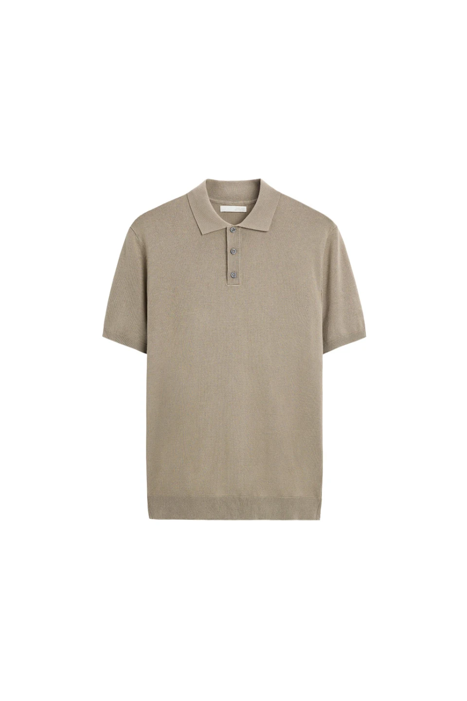 ZARA Knit Polo Shirt - Tan