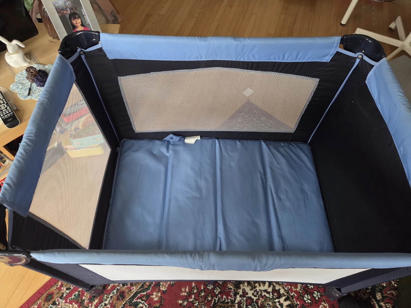 Blue Playpen/Crib