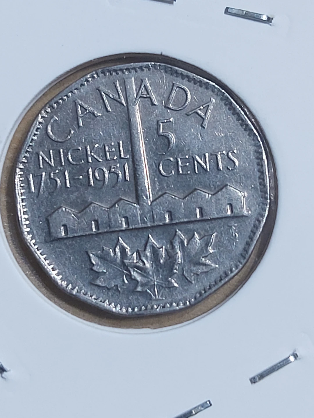 Canada 5 Cents Nickel 1951 King George VI - photo 2