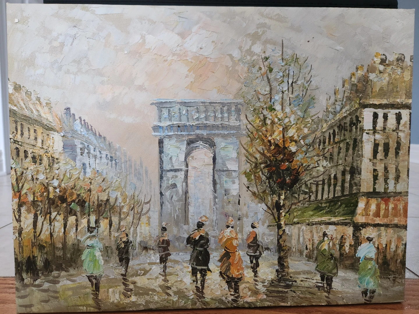 Parisian Street Scene Painting